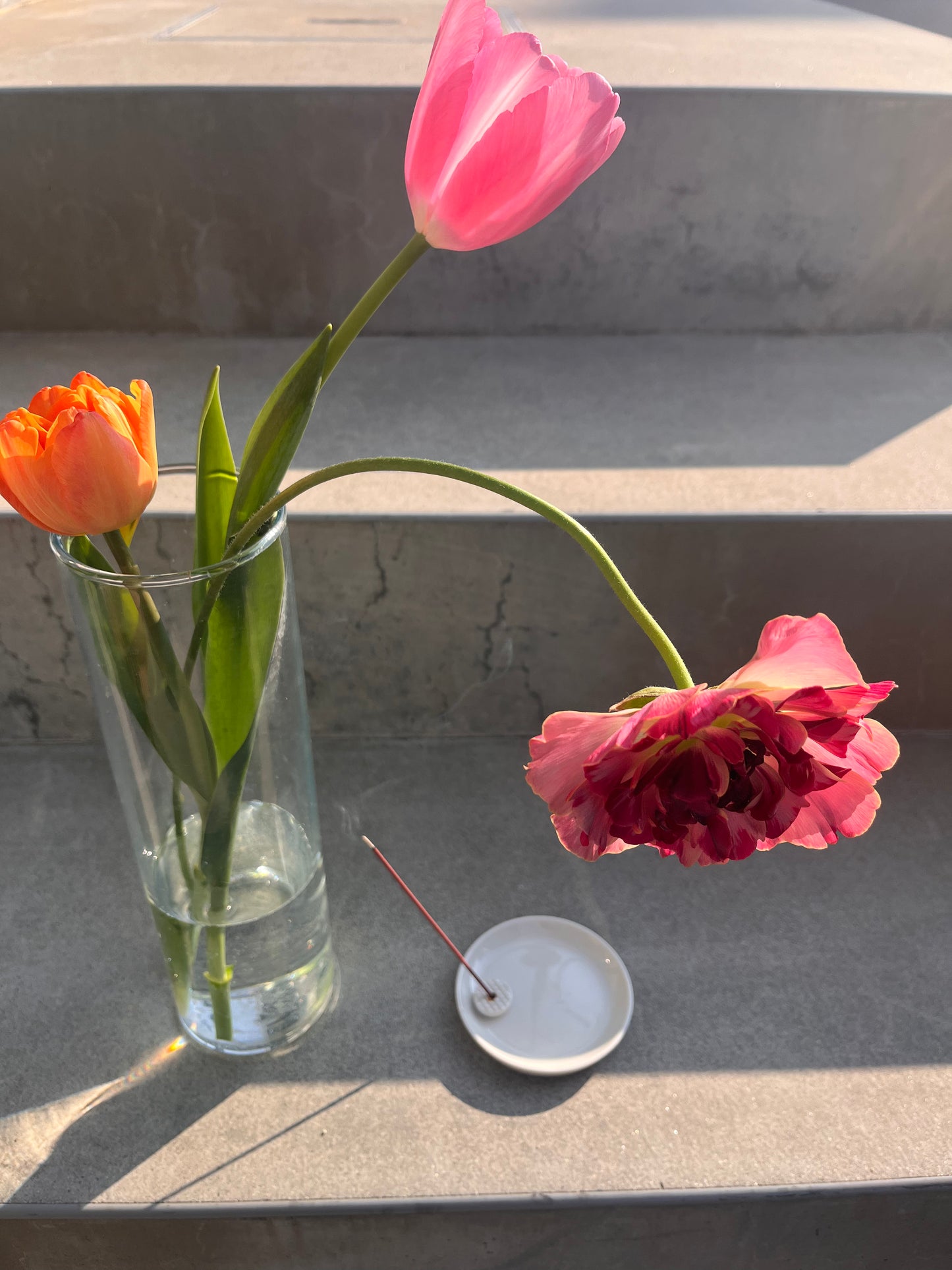 3本のお花でおはかまいりセット